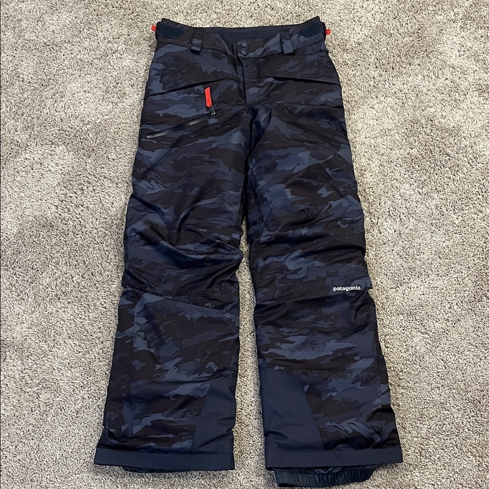 Patagonia Kids Camo Black Snow Pants